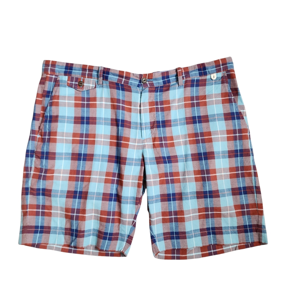 PENDLETON Surf Plaid Shorts Red White‎ Blue Cotton Size 40 Y2K Skatercore